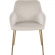 Daniella Dining Chair in Cream Velvet & Gold Steel (Set of 2)